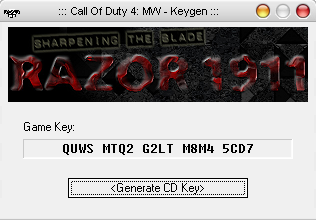 Call Of Duty 4 Key Generator Multiplayer Download